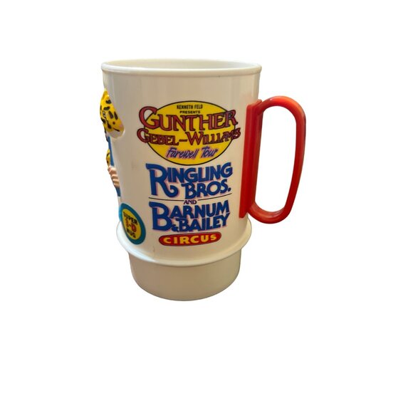 Vintage Ringling Bros. Barnum Bailey Circus 3D Mug Gunther Farewell Tour Leopard - Picture 1 of 5